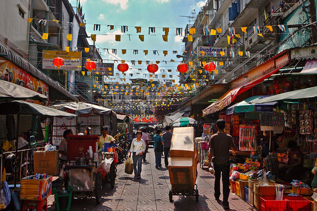 Chinatown wheelchair access bangkok thailand