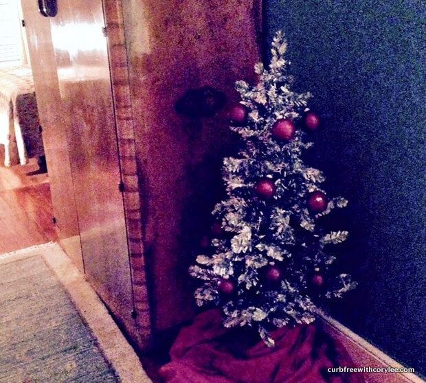 We even had a little Christmas tree in our room