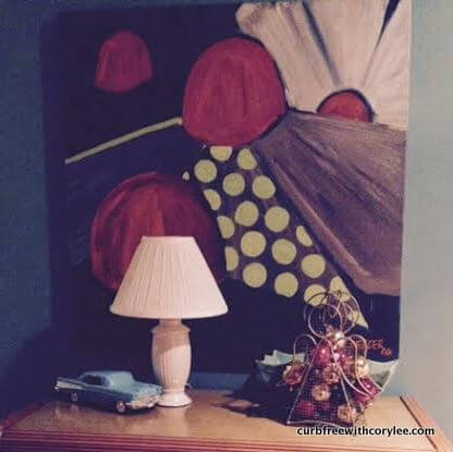 I love this art and the little car