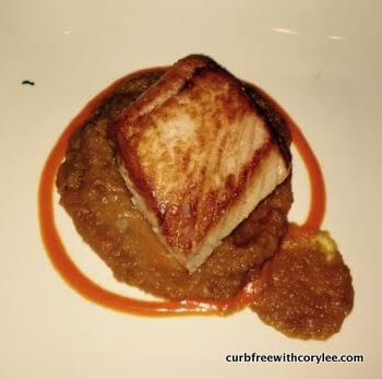 Tasmanian Salmon with mashed sweet potatoes