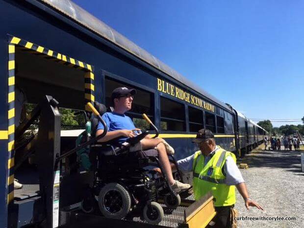 Riding the Wheelchair Accessible Blue Ridge Scenic Railway