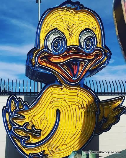 This was my favorite sign at the Neon Museum wheelchair accessible las vegas