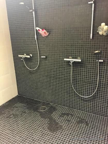 A nice roll-in shower