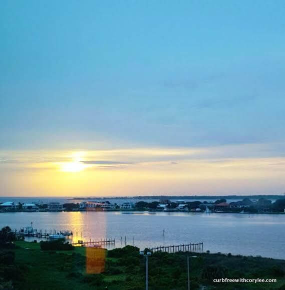 View of the bay from my room