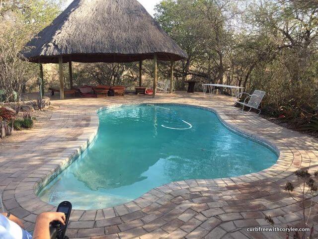 The pool. Unfortunately, it doesn't have an access lift. 