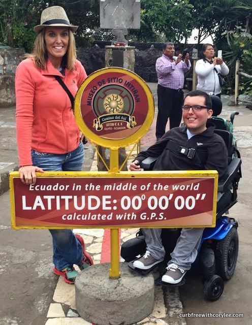 Ecuador travel, wheelchair accessible, equator line, quito equator