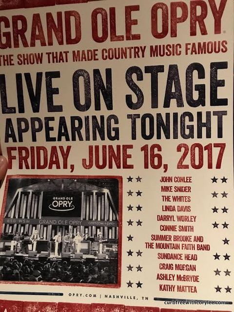 Grand Ole Opry tour