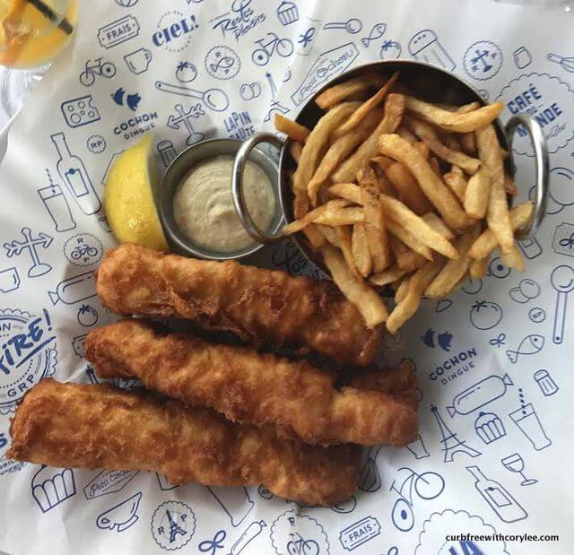 Fish and chips at Cafe du Monde