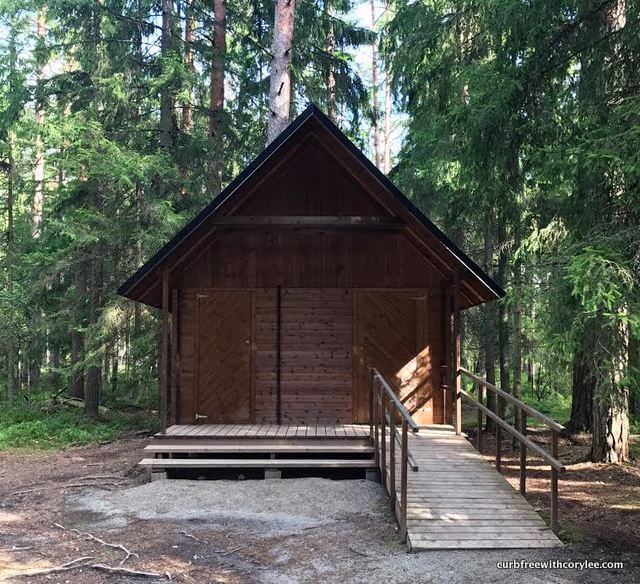 Accessible restrooms at Viru Bog