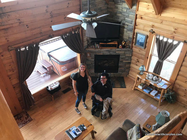 wheelchair accessible cabin great smoky mountains