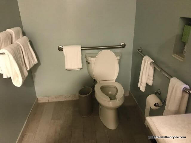 Accessible bathroom at Disney's Beach Club Resort