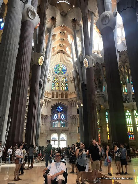 Barcelona wheelchair access guide, things to do in barcelona, barcelona tourist information, wheelchair accessible barcelona, barcelona travel guide, basilica
