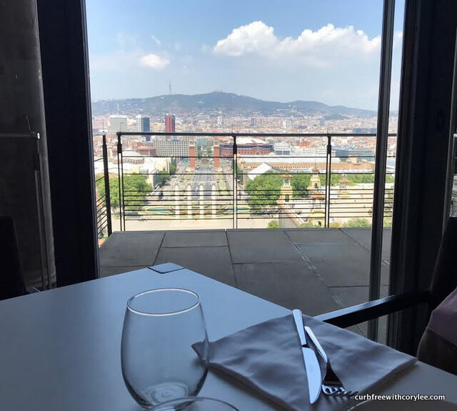 View from the on-site restaurant