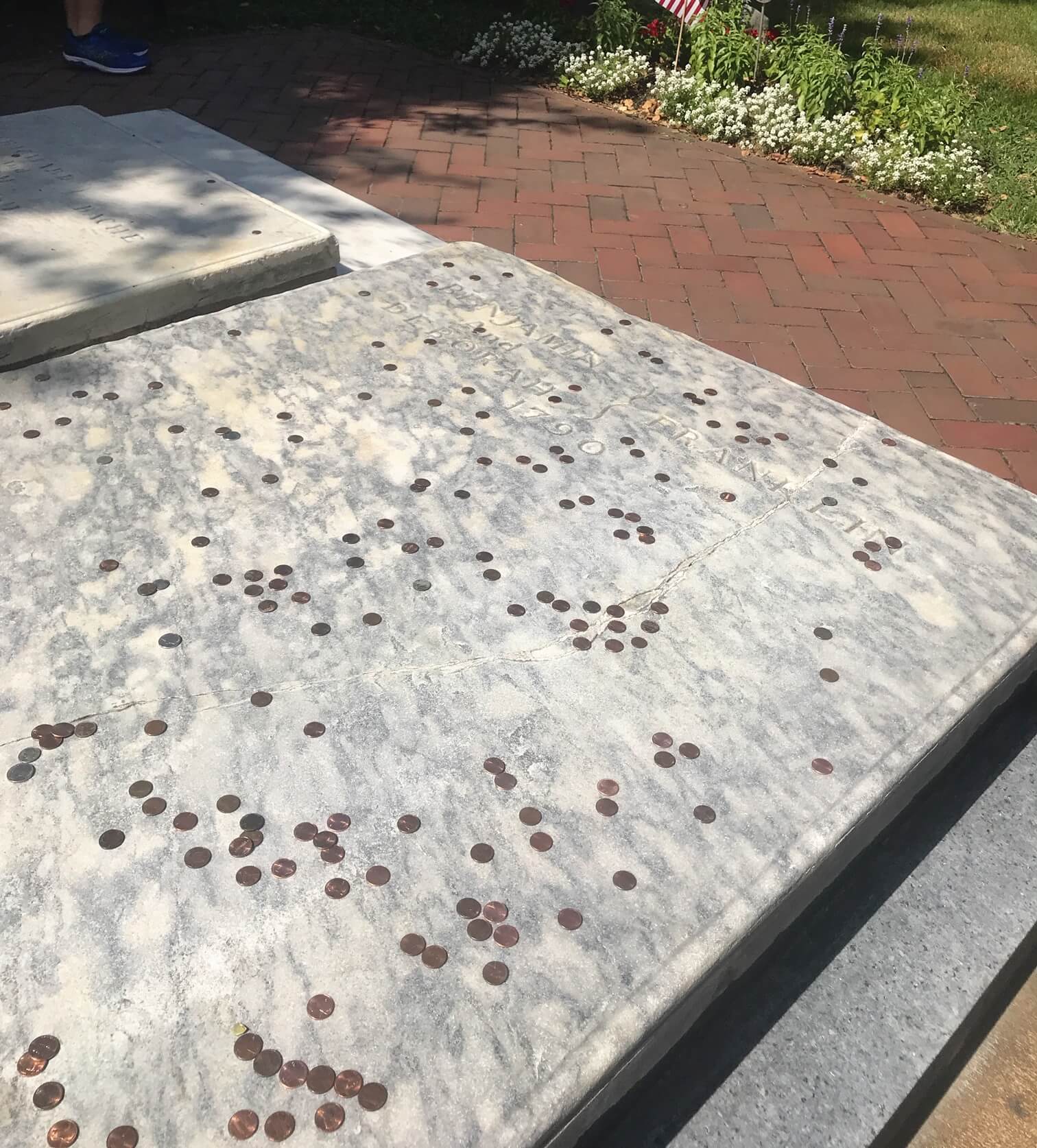 Benjamin Franklin's grave