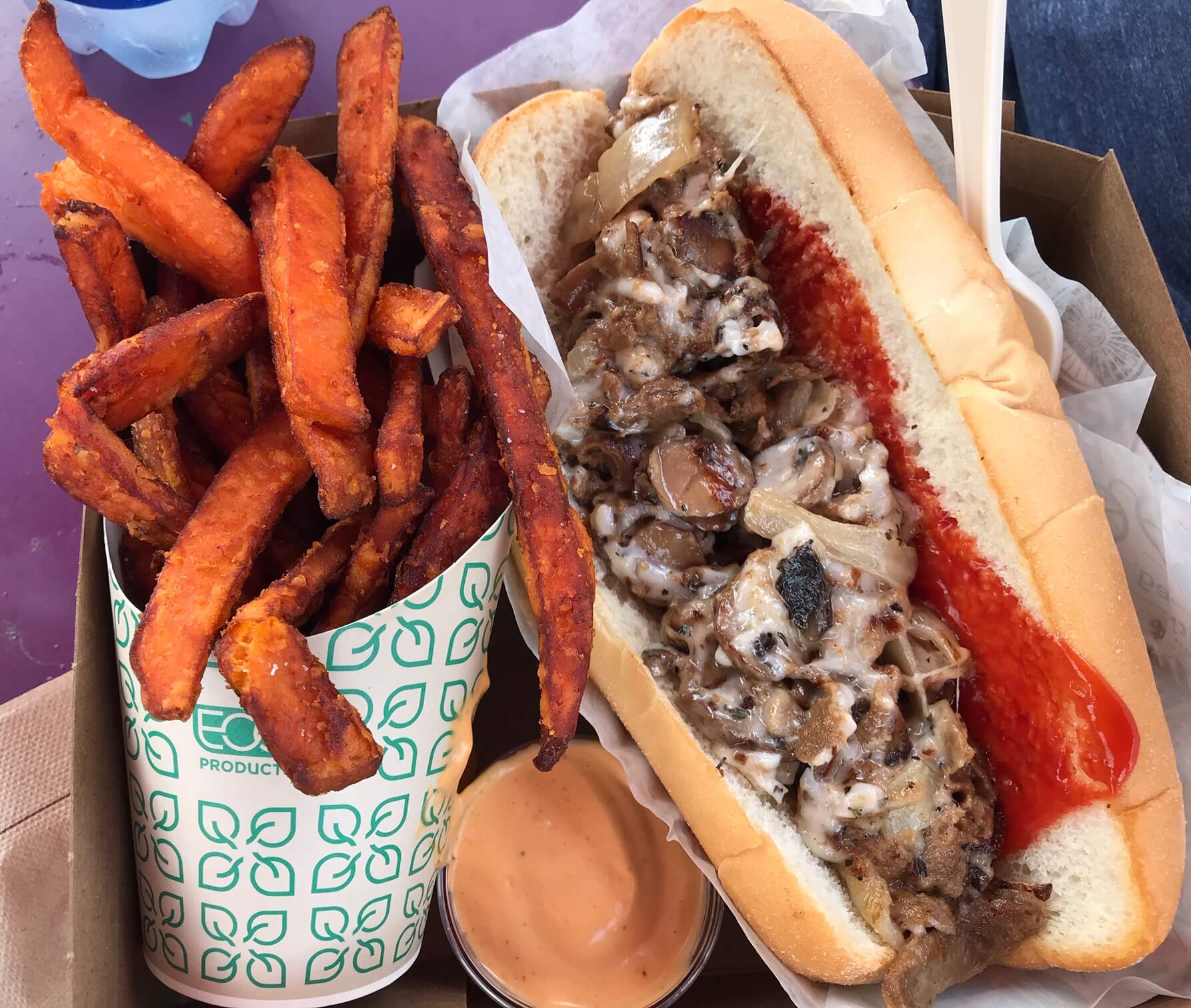 Vegan Philly cheesesteak from HipCityVeg