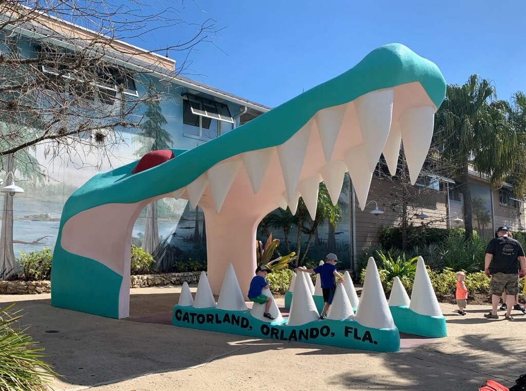 The entrance of Gatorland