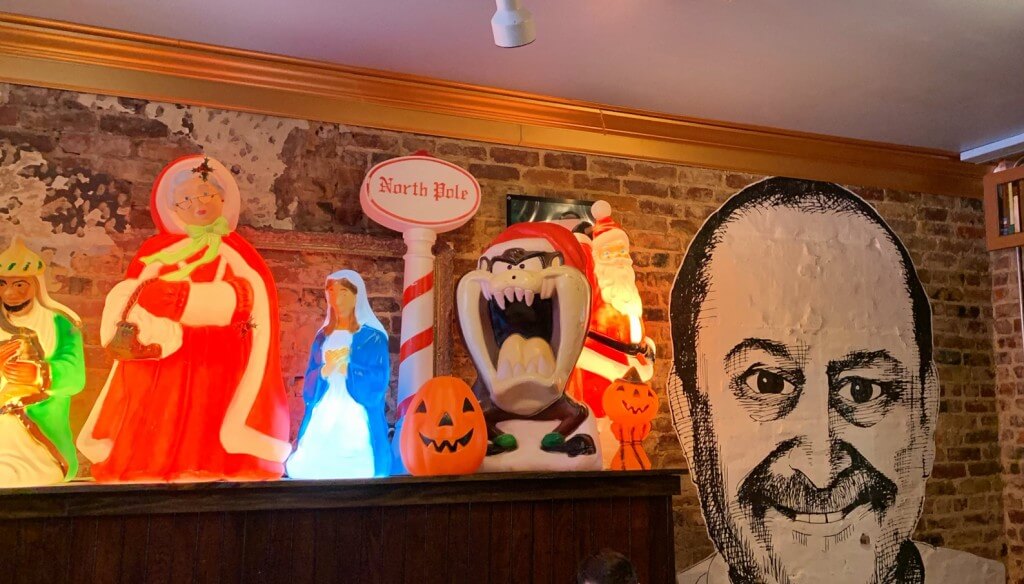 Some of the decorations inside 