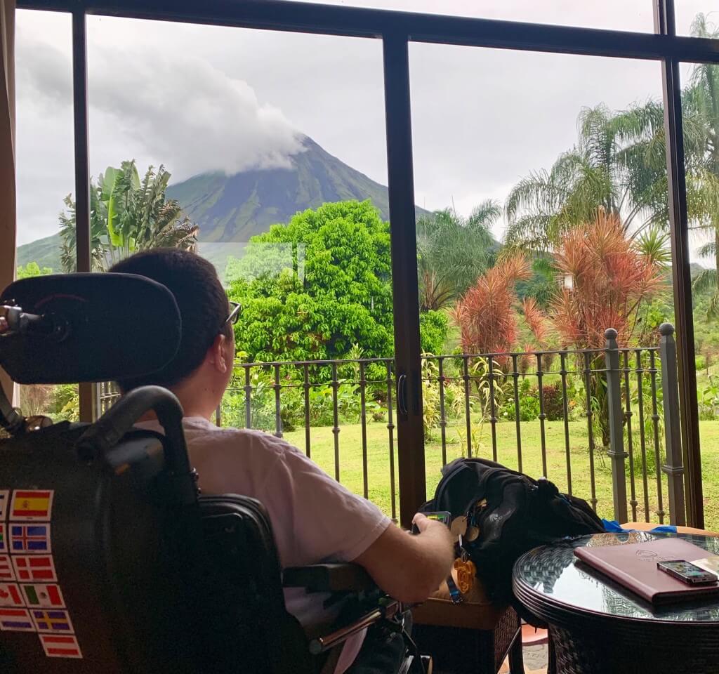 View from my room at Arenal Kioro. wheelchair accessible La Fortuna Costa Rica